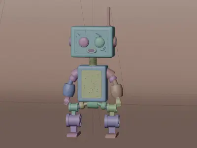 Metallic-Robot 3D model