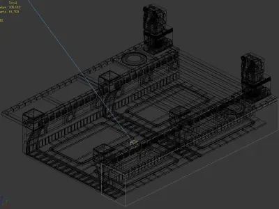 Different dimension - Egypt - aisle 01 3D model