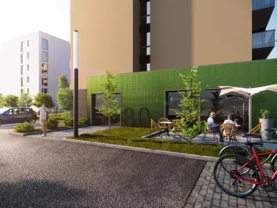 Apartment Building Exterior 01 3D model