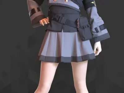 Sci-Fi Fantasy Wear - 58 Marvelous Designer and Clo3D 3D model