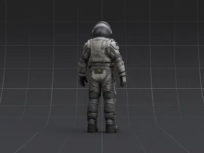 V2 ASTRONAUT SUIT Low-poly 3D model