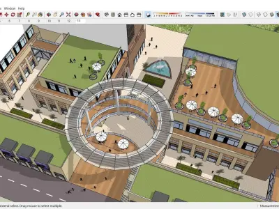 Sketchup Shopping Center G10 3D model