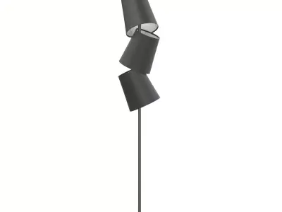 Black Floor Lamp 3D Model 3D model