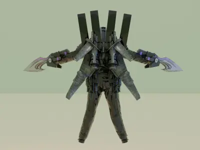 forklift skibidi toilet 3D model