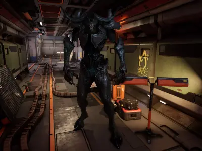 Alien 4 Low-poly 3D model