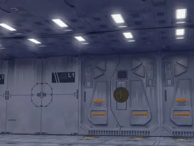 sci-fi set model and textures 3D model