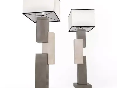 Floor lamp Lingots 3D model