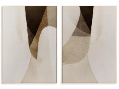 Abstract Painting Frame set 3D model 444
