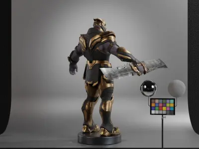 Thanos - The Mad Titan Low-poly 3D model