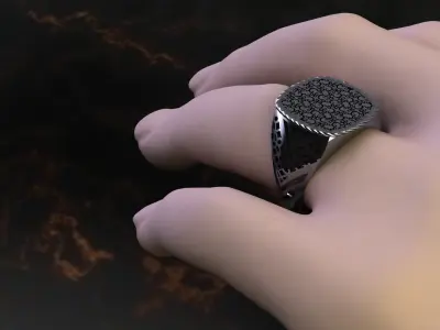 elegance ring 3D print model