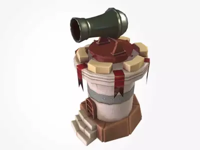 Cannon Tower 3D model