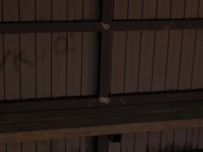 Bus stop  Low-poly 3D model