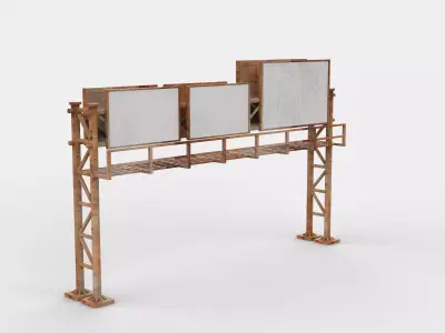 Highway Sign  3D model