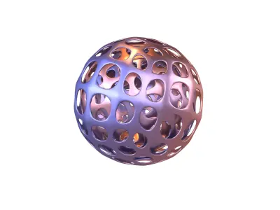 Abstract Sphere Ball v2 004 3D model
