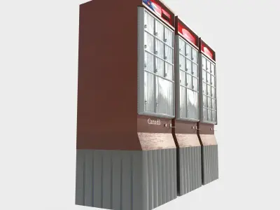 mailbox Canada 05 Low-poly 3D model
