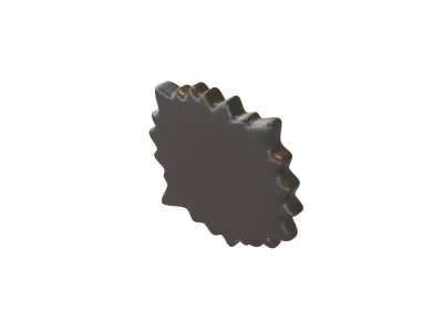 Right Anger Bubble v2 002 Low-poly 3D model