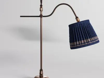 Victorian Pleated Lamp 3D model