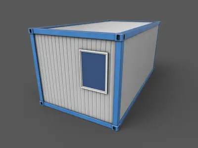 Office Container 02 Low-poly 3D model