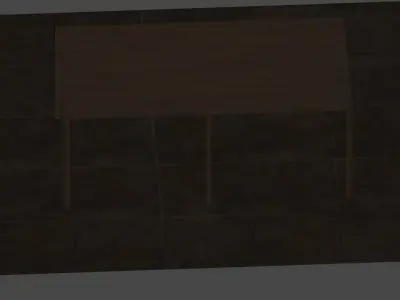 3d model table for official and games 3D model