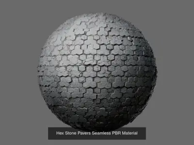 Stone Paver Patterns Seamless PBR Materials Texture