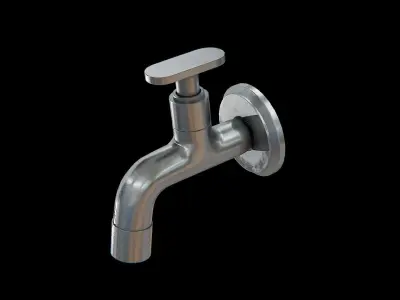 Compression Tap Low-poly 3D model