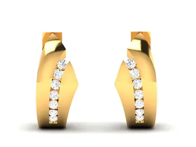 Earring 3Ddm stl obj fbx Render Details 3D print model get