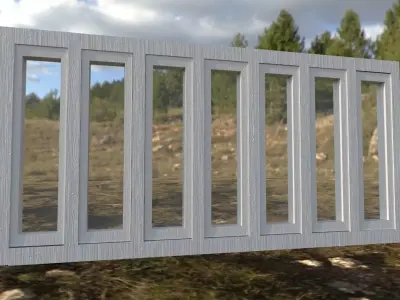 Building window Free 3D model