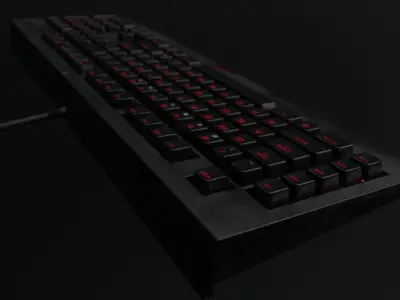 Keyboard Low-poly 3D model