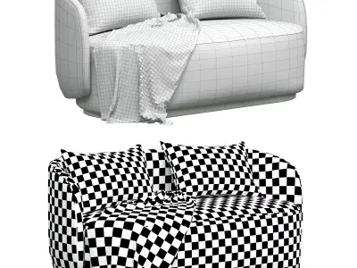 Fendi Casa Annabelle sofa 3D model