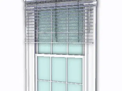 Victorian Window 3D Model Low-poly 3D model