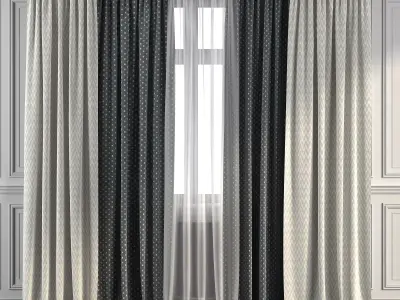 Curtain Set 268 3D model