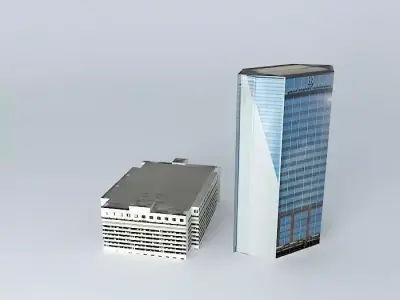 Gedung BRI 1 3D model