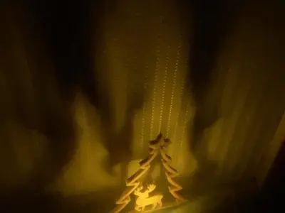 Christmas led tea light decoration holder  3D print model