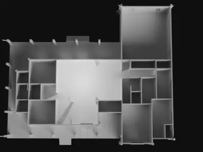 Country Style House Low-poly 3D model purchase