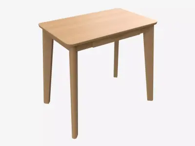 Home Office Workbench Desk with Drawer 3D model