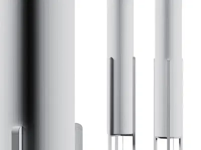 Habitat Arbaa Woven Column Floor Lamp 3D model