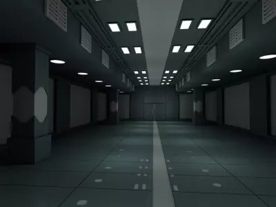 Sci fi Interior 3D model