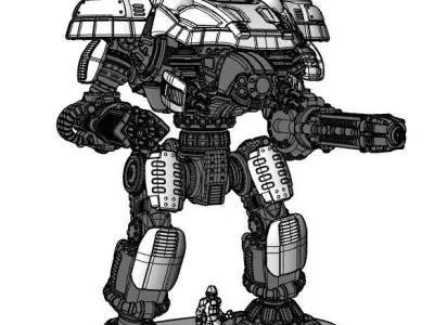 Project Dominator Gunslinger-S Long Range Variant 3D print model