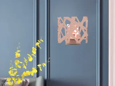 Decorative wall light 3D print model