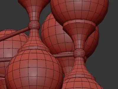 Tairon tarron chandelier 3D model