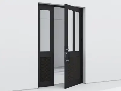 Aluminium door 132 3D model