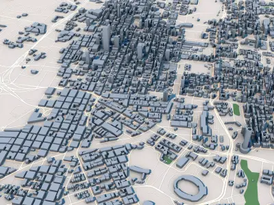 Johannesburg City South Africa 3D model