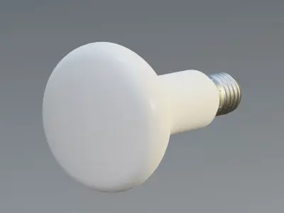 LED bulged reflector bulb Low-poly 3D model