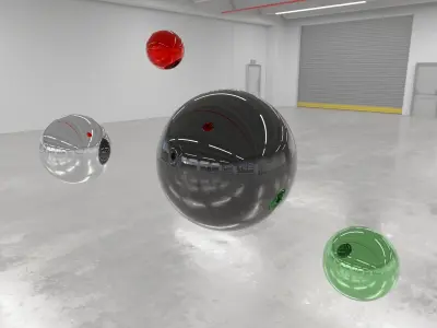 HDRI - Industrial Hall Interior 7 S Texture