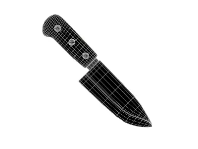 Kitchen Knife Emoji v1 001 Low-poly 3D model