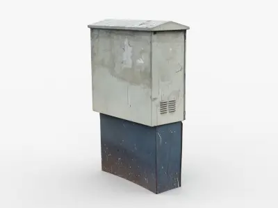 Distribution Board 2 Scan Low-poly 3D model