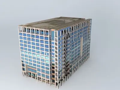 20 Bank Street, London Free 3D model