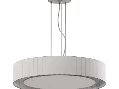 round acrylic led chandelier 3D model