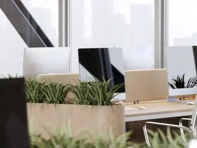  Contemporary Office Space 3D Model 