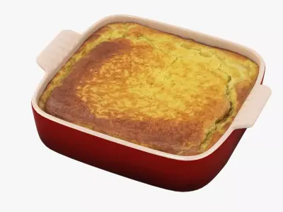 Casserole Dish 2 3D model